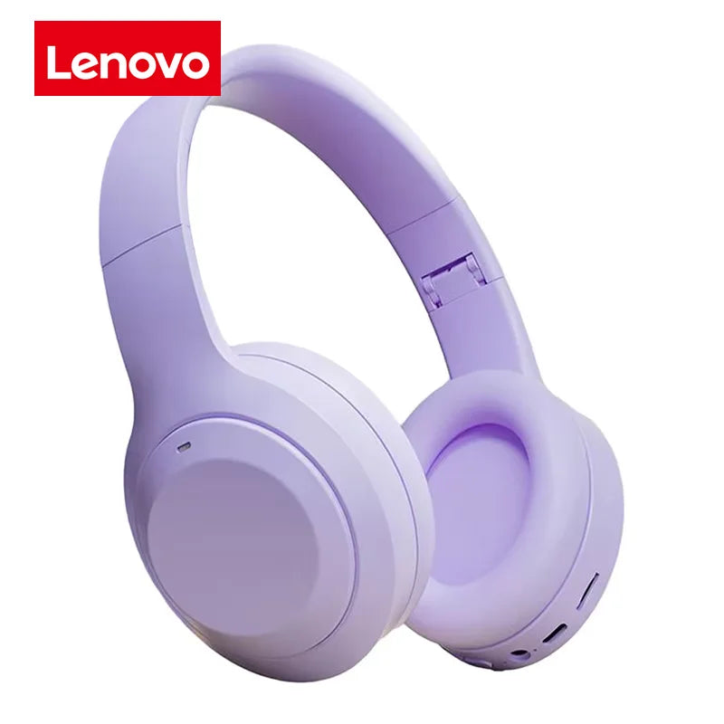 Lenovo Wireless Headphones Sleek Design Foldable Over Ear Headsets mobile phone/ipad listening headset gaming game headset Purple Sca50716c99a147e6aca3f6c2aa06ba09s Amrit Store