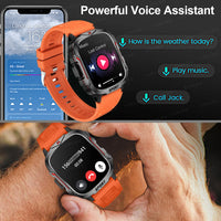 Flashlight Smart Watch for Men/Women, 1.96'' Screen Fitness Tracker with Long Battery Life/ AI Voice Assistant/ Bluetooth Call Scb83a39c072c4e61a553798e45b5a935P_aef3d692-5f78-4098-bc42-42ac15427c71 Red, White and Blue Products Store