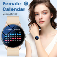 2025 Smart Watch for Men Women Round HD Screen: Long Battery Life (180mAh) Fitness Tracker Step Counter Distance & Alarm Clock Sce1561ef317b4521a614a2c5e8482bc9w Red, White and Blue Products Store