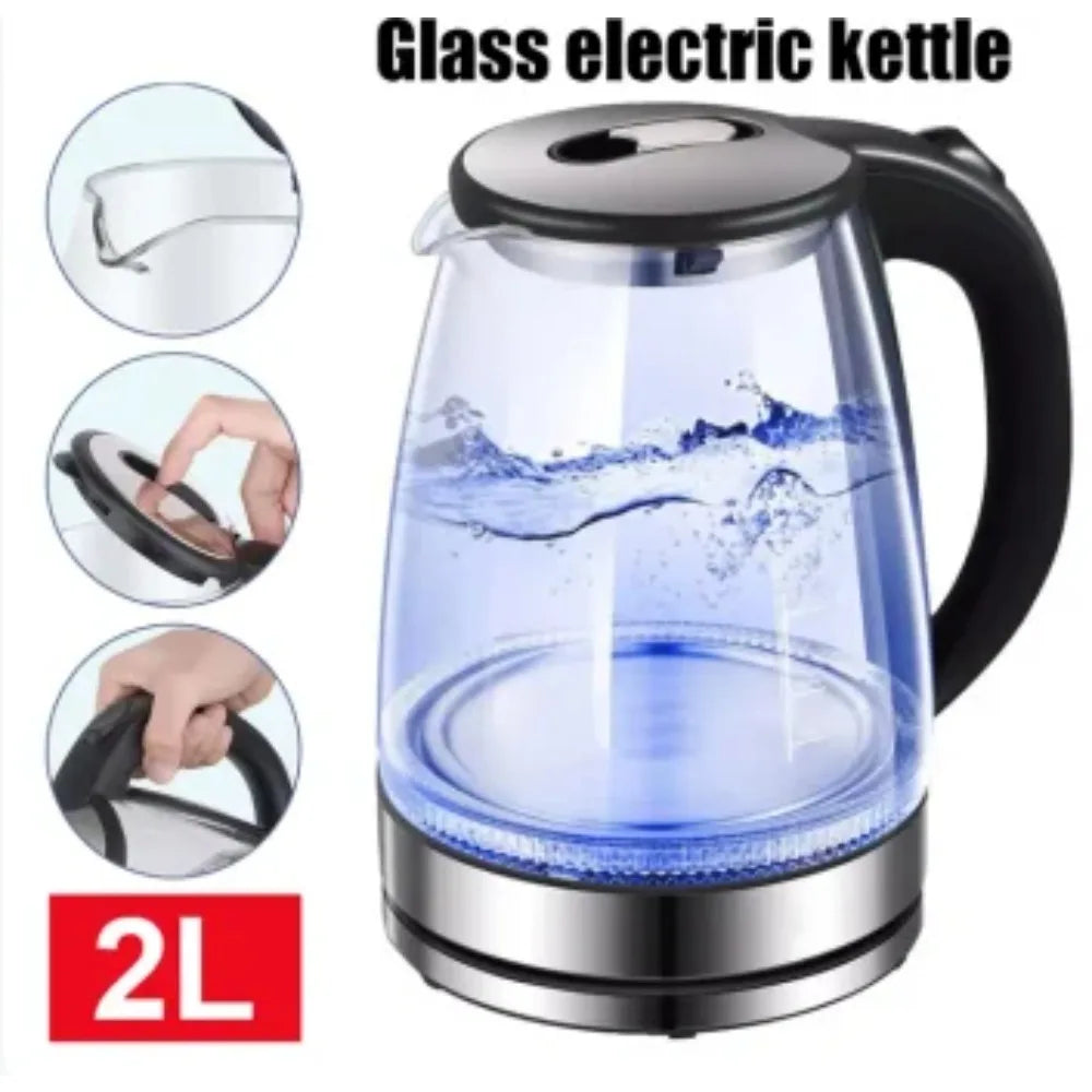 Stainless Steel Electric Kettle – Fast Boil, Automatic Shut-Off, Leakproof, Tea & Coffee Kettle for Quick Hot Water United States Light Grey Scf539bc120b1449eabf85d2c388a38cc0 Amrit Store