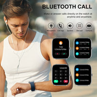 Smart Watch, 1.85" Smartwatch for IP68 Waterproof, 110+ Sport Modes, Fitness Activity Tracker, Heart Rate Sleep Monitor. Sd0068ee45721430395b4f8218c7d3051u Red, White and Blue Products Store