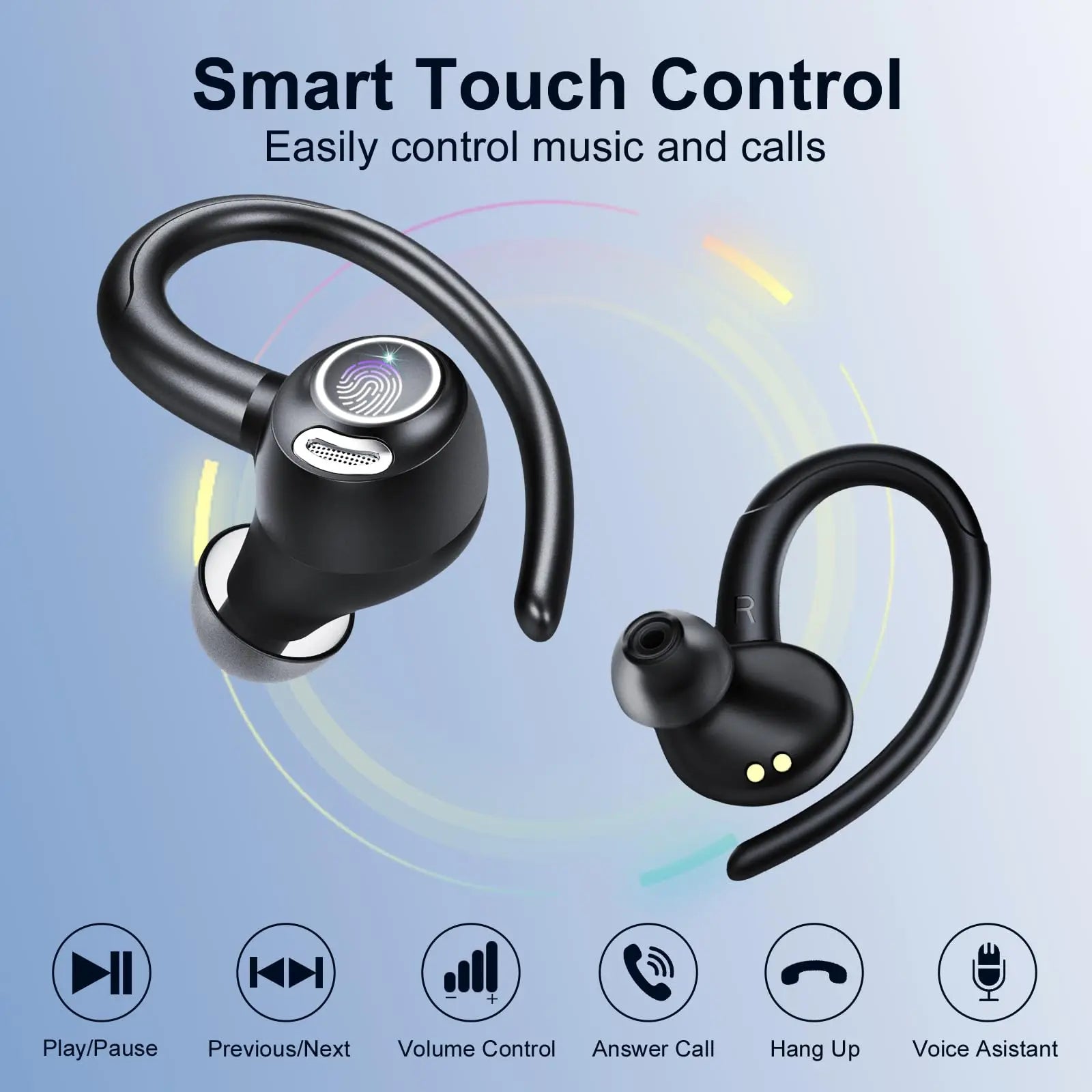 Headphones Wireless Earbuds Sport , 48H Wireless Earphones with HD Mic, IP7 Waterproof Earbud for Sports/Running/Workout. Sd3dc3acfab4e4b5ab7dde4e88a466714h Amrit Store