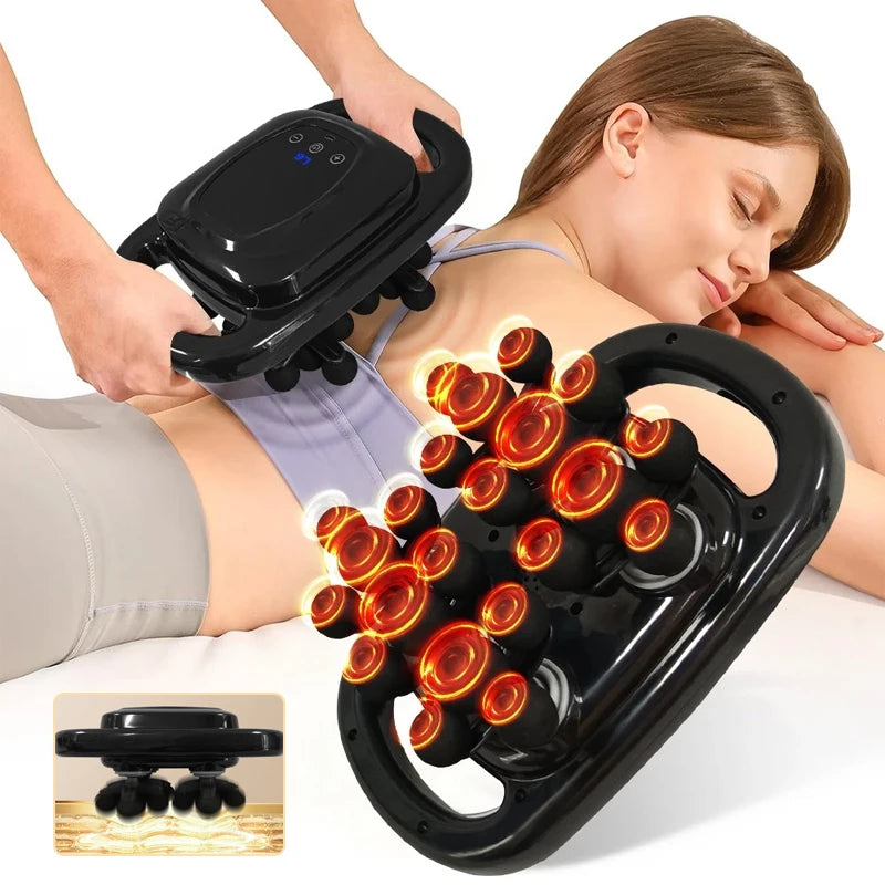 22-Head Fascia Gun High-Frequency Vibration Body Massage Gun Waist and Back Massager Neck Shoulder Massager Muscle Masajeador United States Sd5a0768222a94ee8986933cfbf54c21aL Red, White and Blue Products Store
