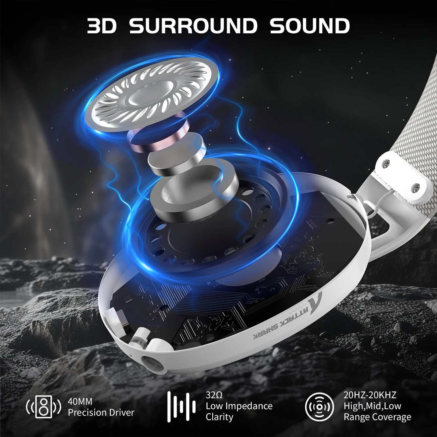 ATTACK SHARK L80 Ultra-Light Tri-Mode Gaming Headset Lightweight Wireless Gaming Headset for PC/PS4/PS5/Switch/Xbox Sd81a310f48a9475fa07d3b94f8a6fb65z Amrit Store