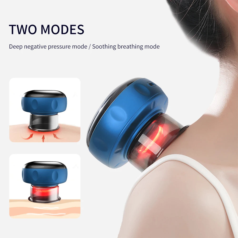 Electric Vacuum Cupping Massage Body Cups Anti-Cellulite Therapy Massager For Body Electric Guasha Scraping Fat Burning Slimming Sd99876c5fb024353bee5aedf779f6ba1i Red, White and Blue Products Store