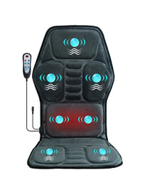 Massage Seat Cushion With Heating, Full Body Vibration, Back Massage Chair Cushion For Men & Women, Use at Home Office Car, Gift Grey US Plug United States Sdb628f9386744f179bc942108cc59696N Red, White and Blue Products Store