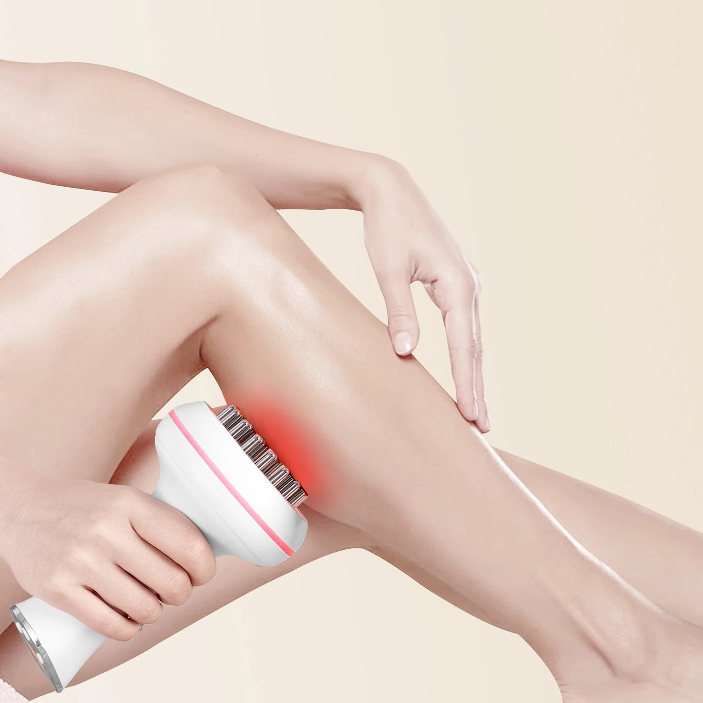 Household electric meridian brush leg abdomen shoulder and neck massager scraping instrument relax the muscles of the whole body Sdb88e9c5fd6347ba8b761958377e0fe9P Red, White and Blue Products Store