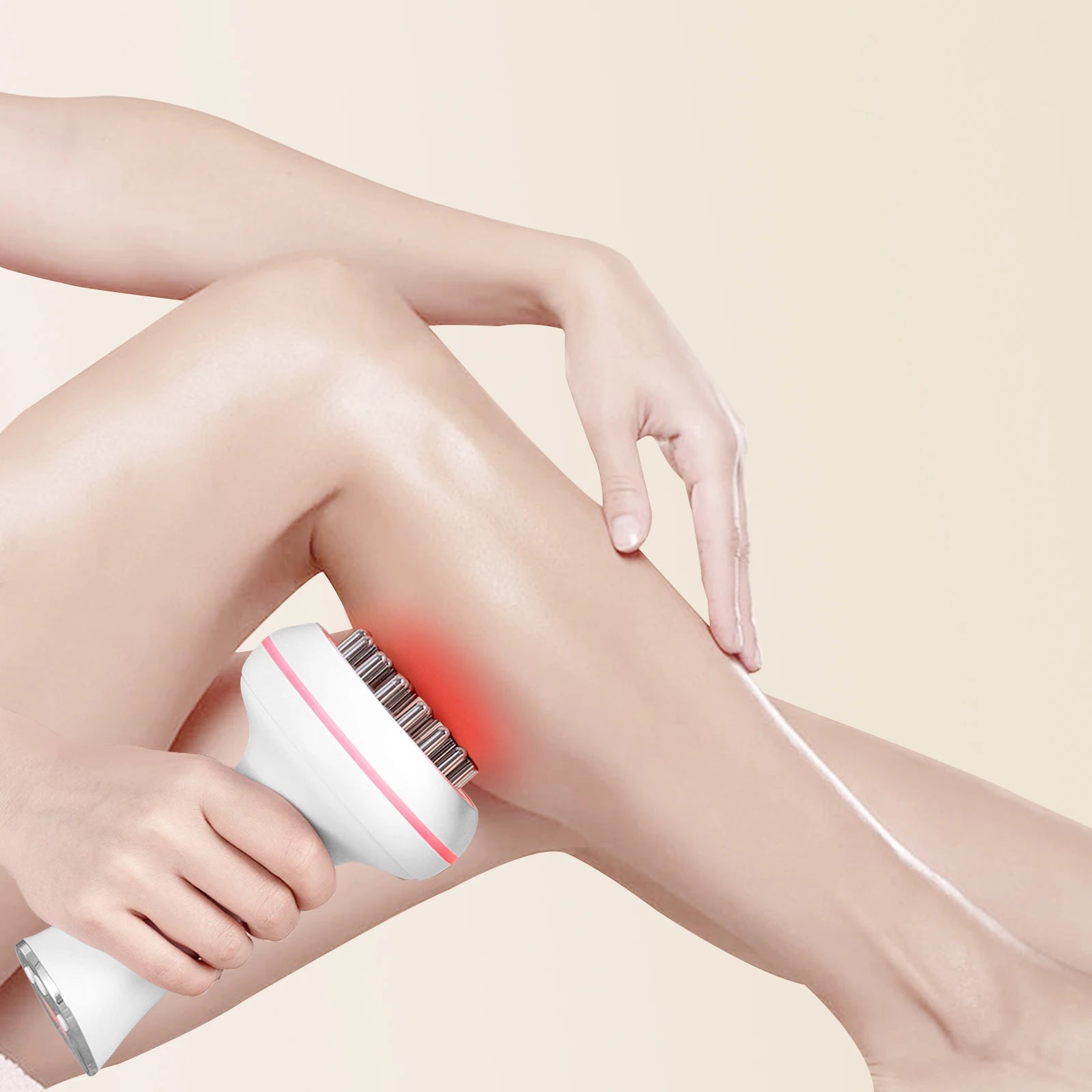 Household electric meridian brush leg abdomen shoulder and neck massager scraping instrument relax the muscles of the whole body Sdb88e9c5fd6347ba8b761958377e0fe9P Red, White and Blue Products Store
