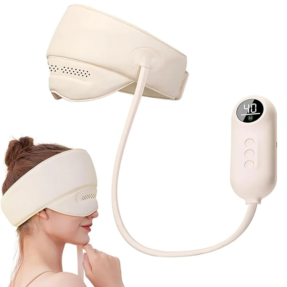 Electric Airbags Head Massager Eye Massager Heat Compression Graphene Heating Air Pressure for Relax Improve Sleep Stress Relief United States Sdcfc04e34a7740be86a3f84311636b38m Red, White and Blue Products Store