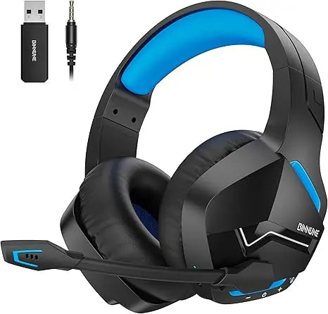 BINNUNE BW01 Wireless Gaming Headset with Mic for PC PS4 PS5 2.4G Bluetooth USB Gamer Headphones with Mic for Laptop Computer Blue Sde323c1c260840afb45893717be2691dL Amrit Store