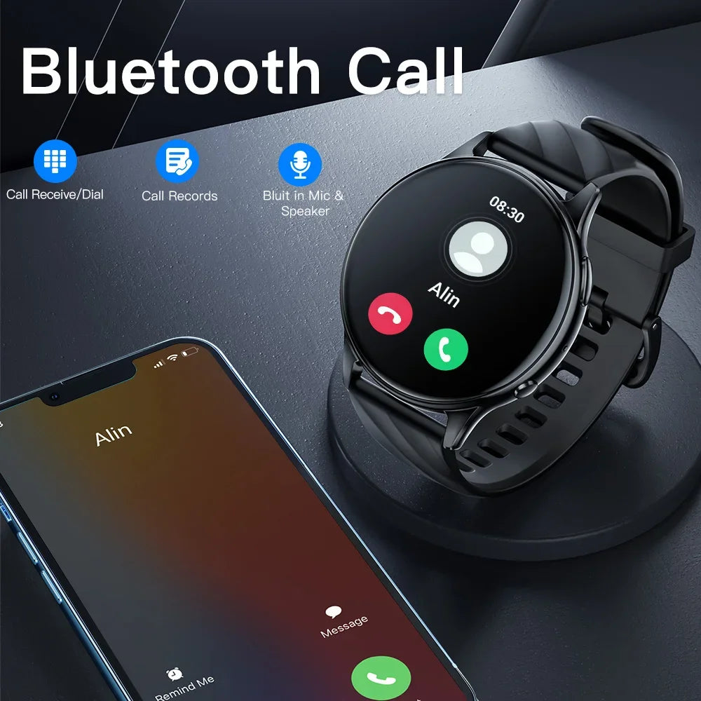 KUMI GW5 Smart Watch 1.39" HD Display Fitness Tracker IP68 Waterproof Heart Rate SpO2 Monitor 100+ Sports Modes Sdeeffe1f12c945cfa5e7e623e217df2f8 Red, White and Blue Products Store