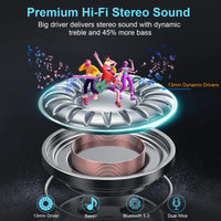 Wireless Headphones,Bluetooth 5.3 Stereo Earphones in Ear with 4 ENC Mic Clear Calls,Noise Cancelling Ear Buds,48H battery life. Sdfe651d5c76542a18a09d68dab7cbeb8M Amrit Store