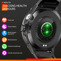 EIGIIS Smart Watch 3ATM Waterproof 1.53" KT76 Men Sport With Compass And LED Flashlight Heart Rate Sleep Analysis Bluetooth Call Se11c80e1efd14d838f796de23ab55055a Red, White and Blue Products Store