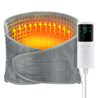 Electric Heating Waist Pad Adjustable Temperature Massage Waist Warm&Hot Compress For Abdomen Uterus Thermal Lumbar Support Belt GRAY Se8b0e15ae6a047eb805089e2ec360423v Red, White and Blue Products Store