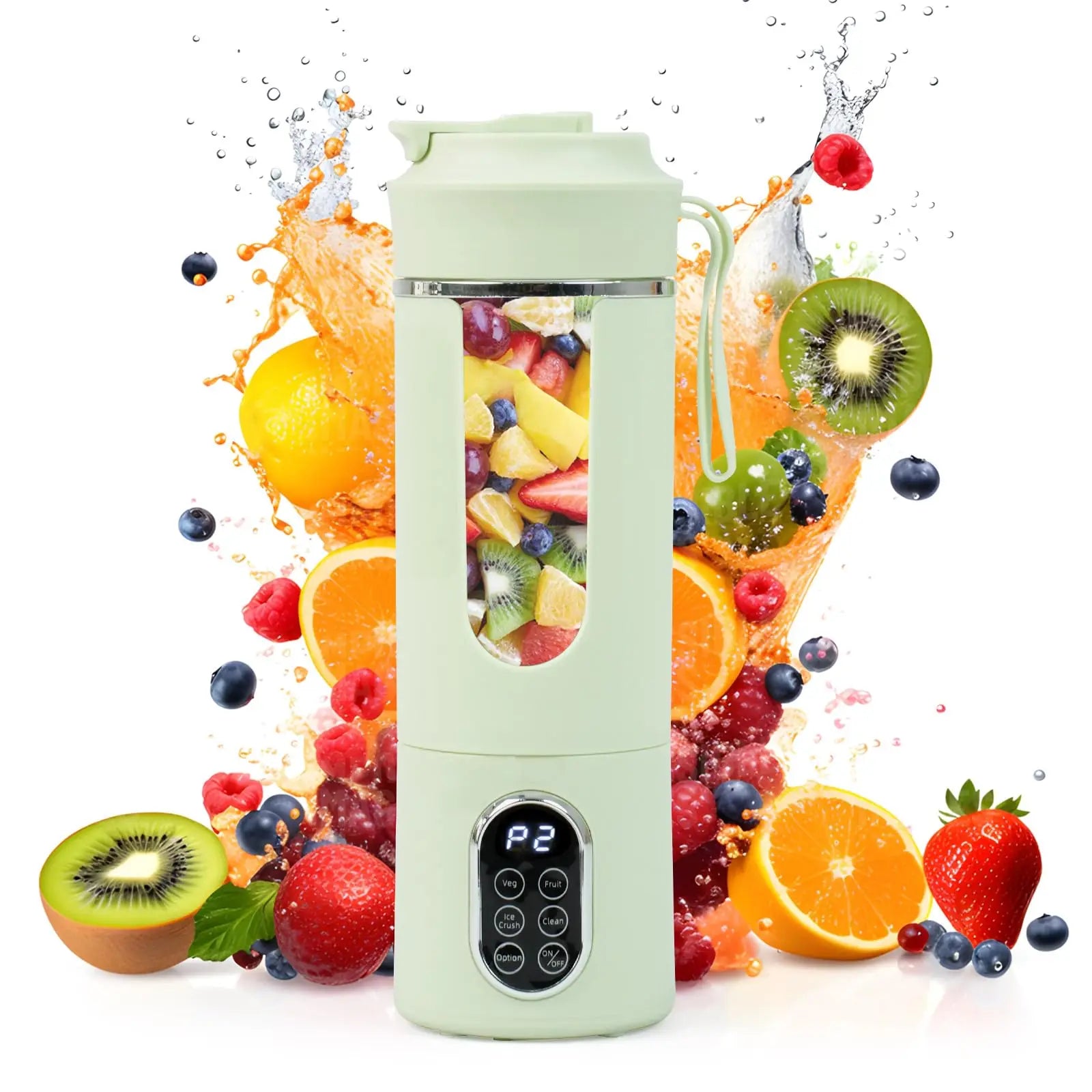 530ML Portable Blender,Mini Portable Electric USB Juicer,Small Personal Blender for Shakes and Smoothies,With Automatic Cleaning Sea5b6fce836743ae8d4994d7068a7ad5y Amrit Store