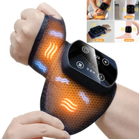 Wireless Electric Heating Wrist Massager 5 Levels Hot Compress 3 Levels Vibration Hand Massage Wrist Guard Band Support Belt United States Sf3f768add789474b9ce89366fb48dba96 Red, White and Blue Products Store