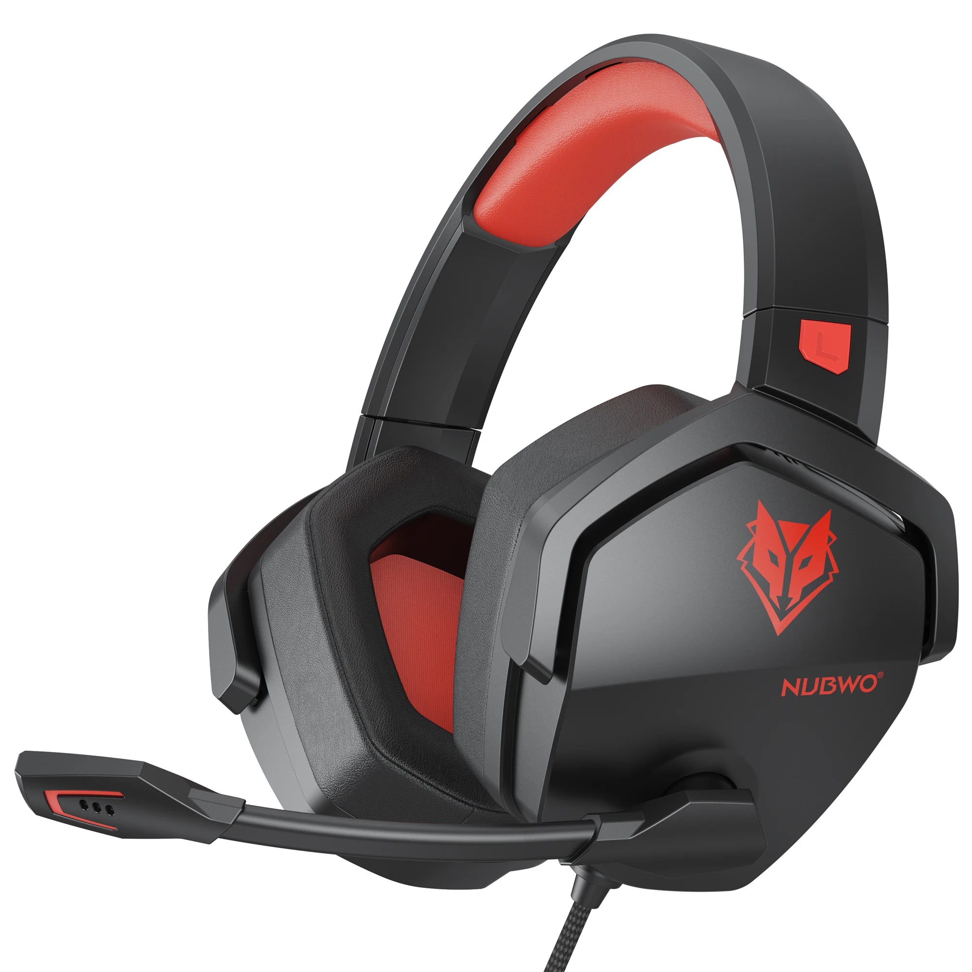 NUBWO N16 Gaming Headset - Noise Canceling Mic, Stereo Sound, and Comfortable Design Gaming Headphones for PS5, PS4, Xbox One Red United States Sf53b1166a9ed42fd96c84a7130490bd4p Amrit Store