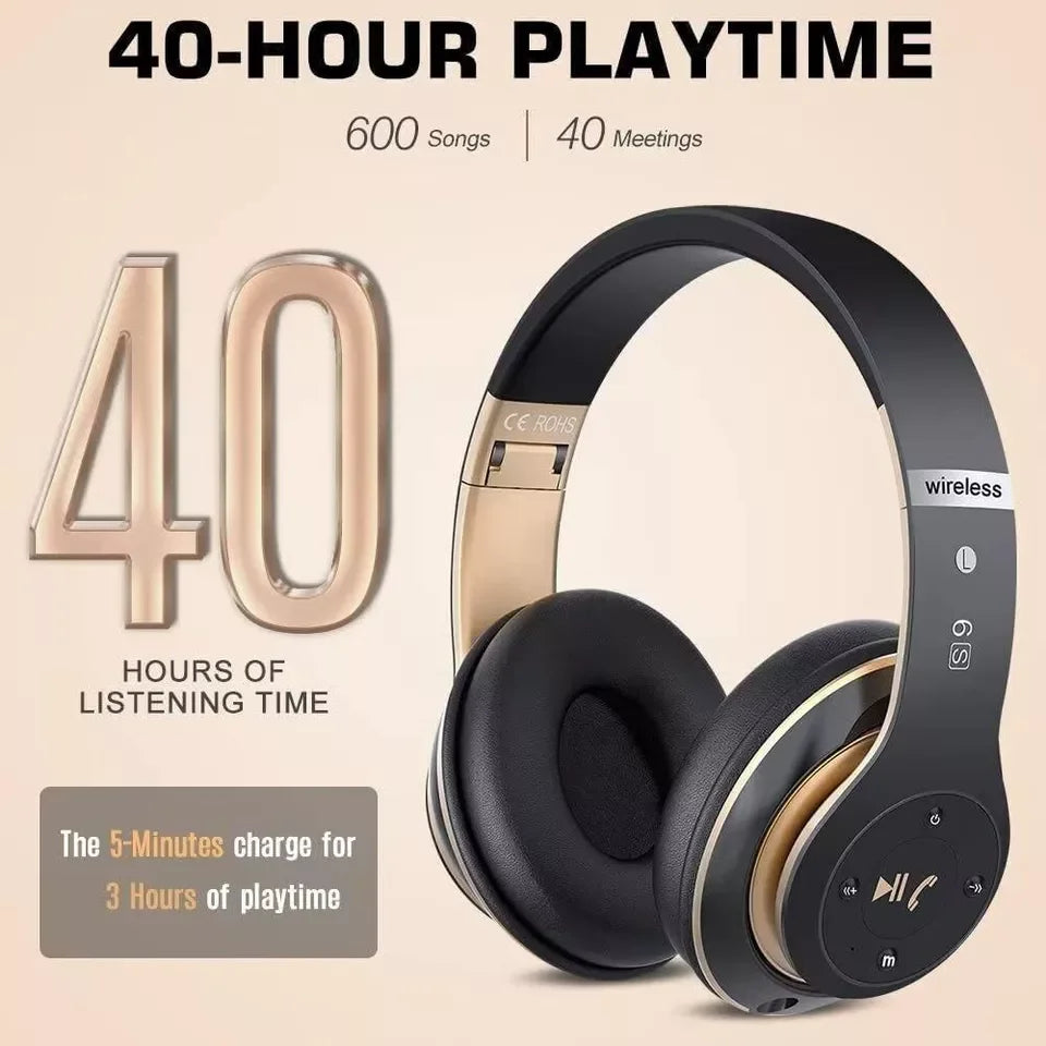 Wireless Headphones Bluetooth Noise Cancelling Stereo Earphones Over Ear Headset Sfc7058012d36478b8b59dc35c253405fE Amrit Store