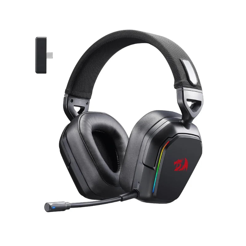 Redragon H868 3-Mode Wireless RGB Gaming Headset 7.1 Surround Sound 40 mm Drivers Noise-canceling Microphone Over-Ear Headphones Sfdfcdcff56324dd2af671190306e5dadu Amrit Store