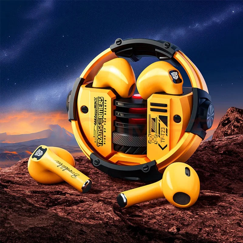 Ship From US Transformers Wireless Bluetooth Earphones Low Latency Gaming Headset TF-T23 HD Call with Mic Earbuds Sport TF-T23 Yellow United States Sfe5b1cec035b4138bee3bba9643901f8N Amrit Store